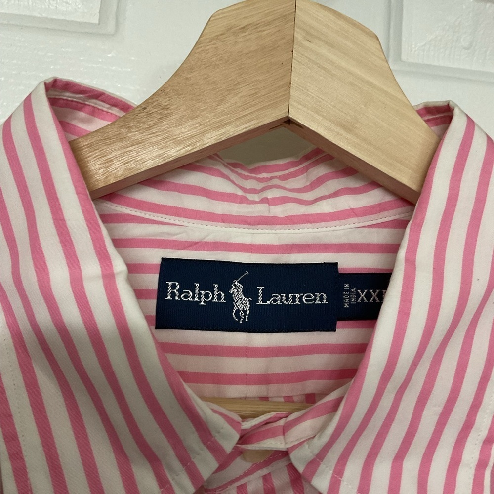 RALPH LAUREN. Striped Men's Shirt. SIZE XXL - Picture 5 of 6